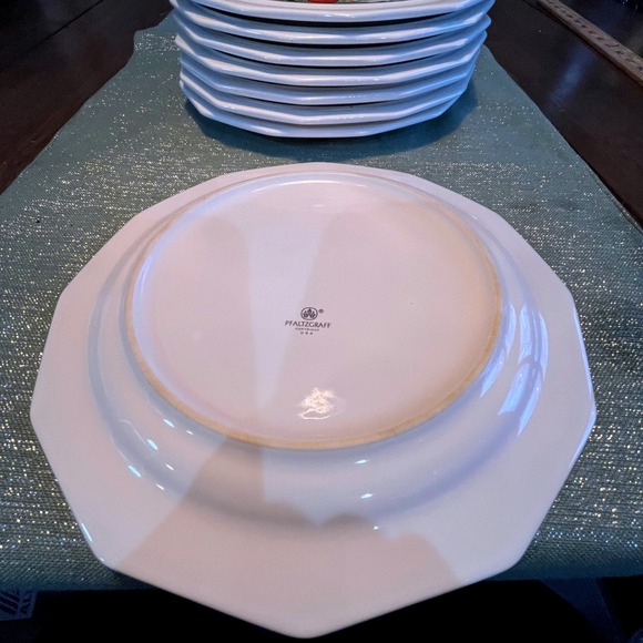 Pfaltzgraff Christmas Tree Heritage Plates Dinner Plates~Set of 8~10 inch EUC - Picture 5 of 7